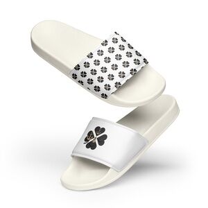 White Slides with So Scotian original Black Clover Design From I’M So What Co